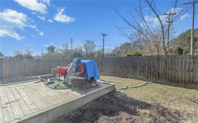 view of deck