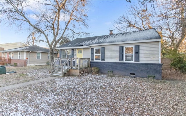 view of front of home