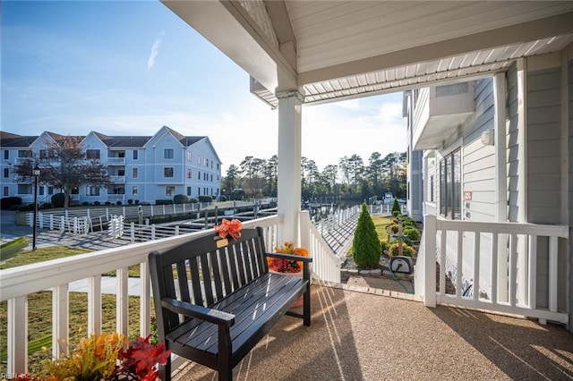 balcony with a porch