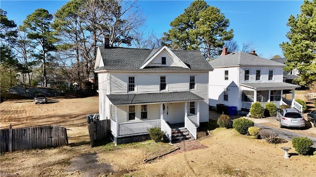 view of front of house featuring a porch