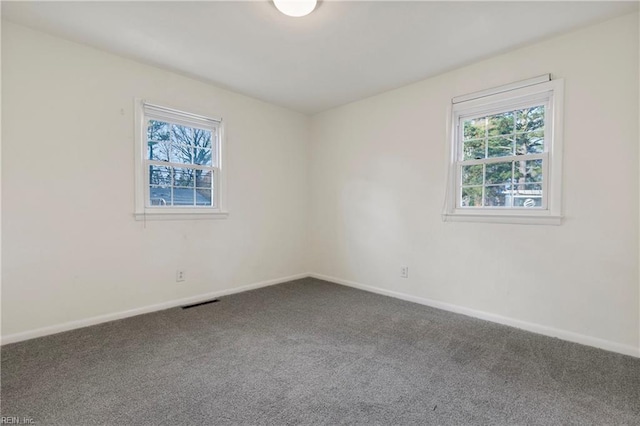 view of carpeted empty room