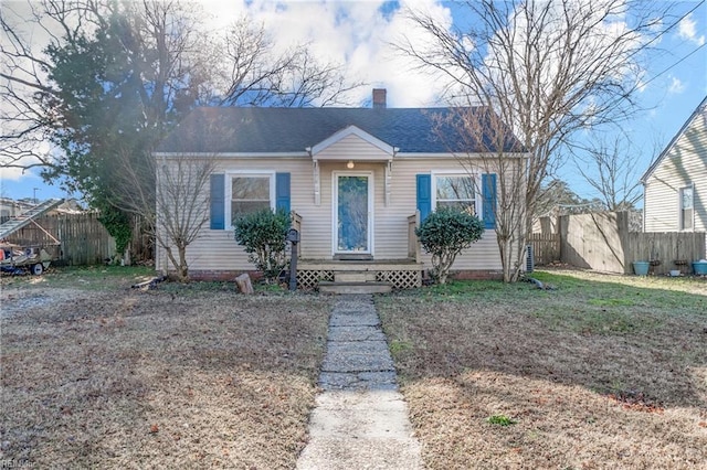 view of bungalow-style home