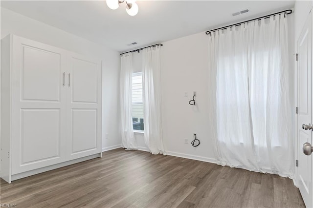 unfurnished bedroom featuring light hardwood / wood-style floors