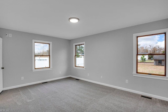 spare room featuring carpet floors