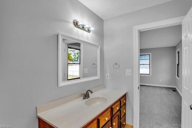 bathroom with vanity