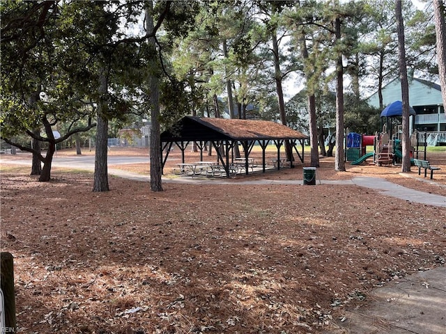 surrounding community with a gazebo