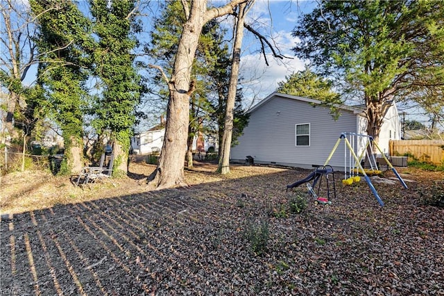 exterior space featuring a playground