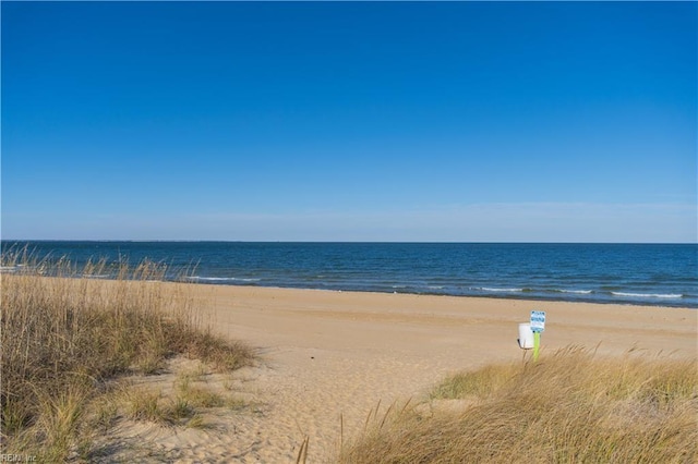 water view featuring a beach view