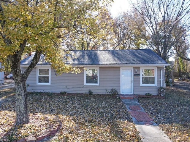 view of ranch-style home