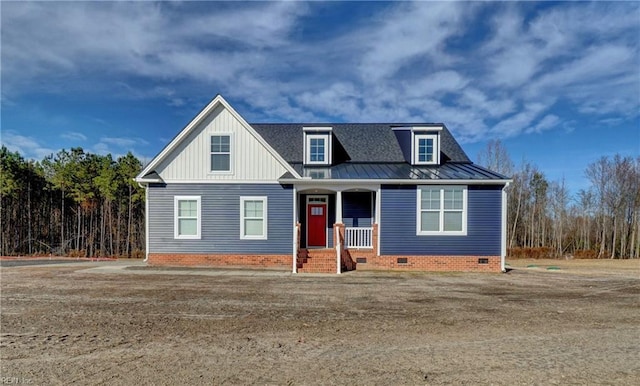 view of front of house with a porch