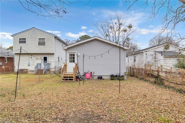 view of rear view of property