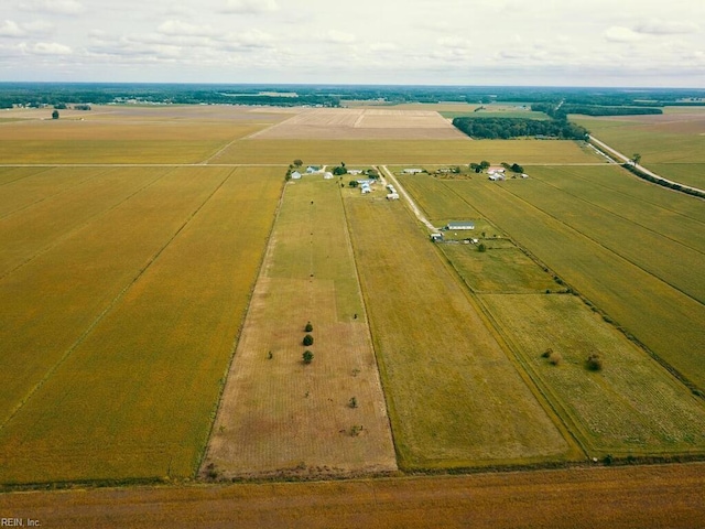 aerial view with a rural view