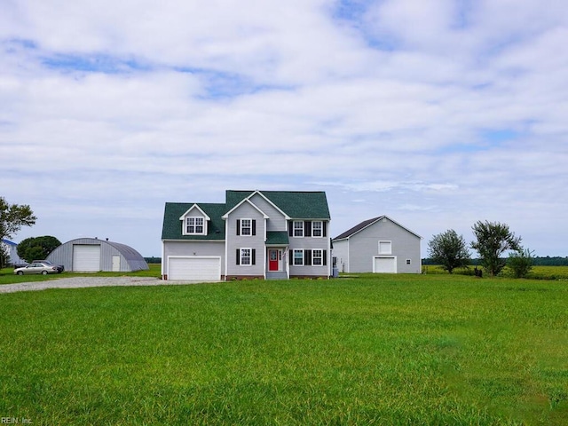 view of front of home featuring a front yard