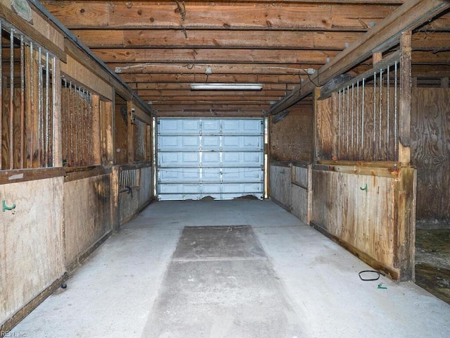 view of horse barn