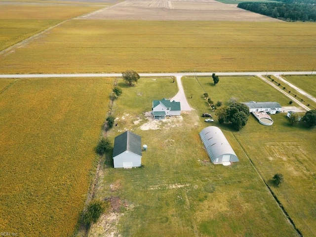 drone / aerial view featuring a rural view