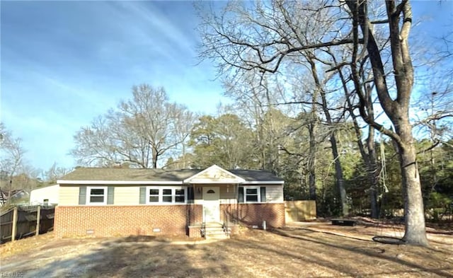 view of front of home