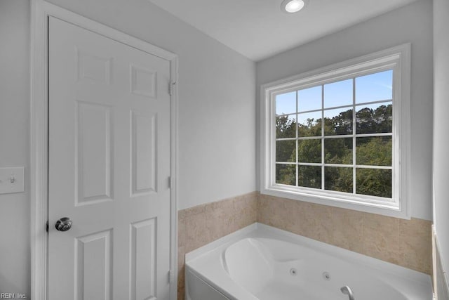 bathroom with a bathing tub