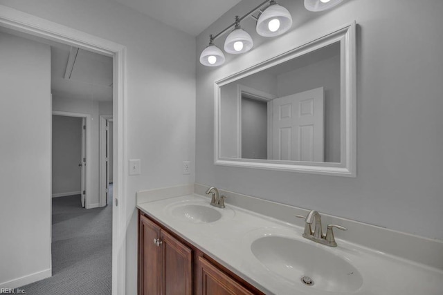 bathroom with vanity