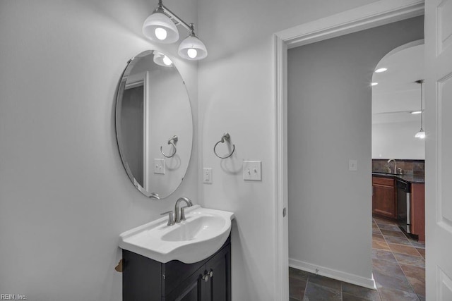 bathroom featuring vanity