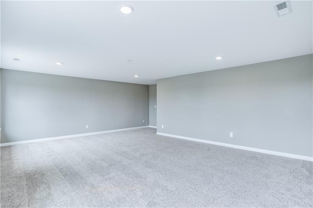 view of carpeted empty room