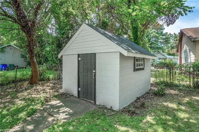 view of outbuilding