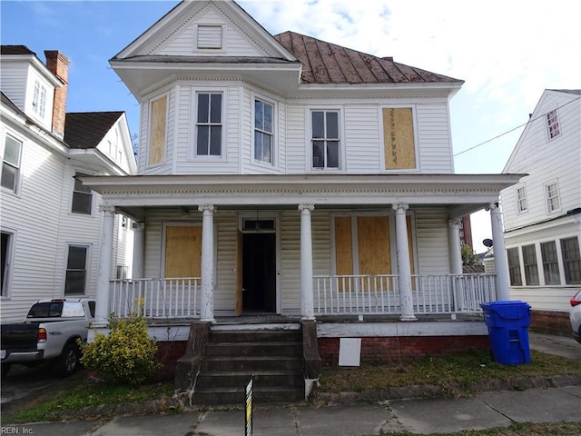 view of front of house featuring a porch