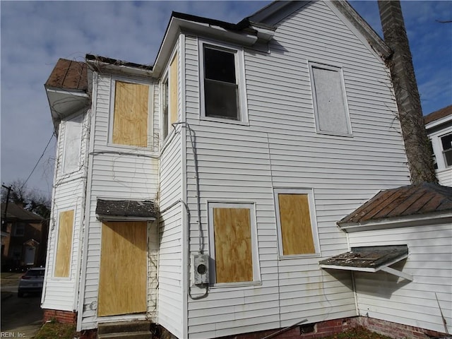 view of rear view of property