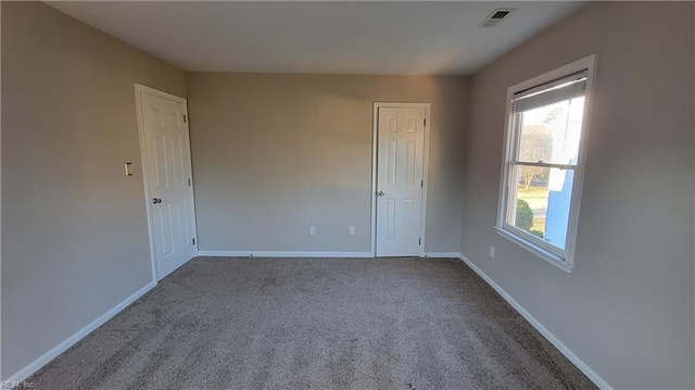 view of carpeted empty room