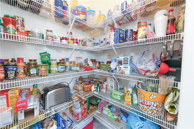 view of pantry