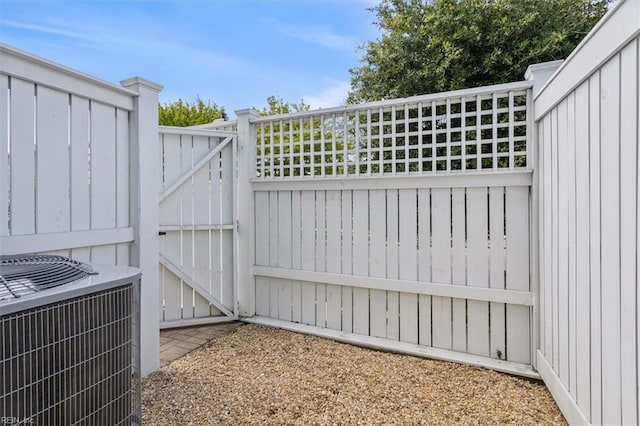 view of gate featuring central AC