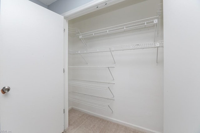 view of closet