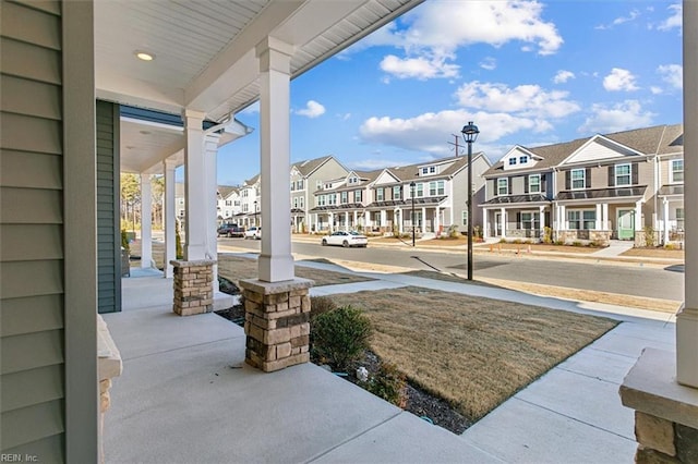 view of patio with covered porch