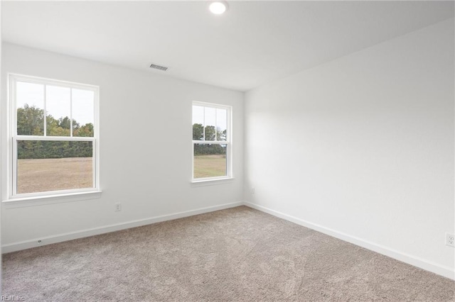 view of carpeted empty room