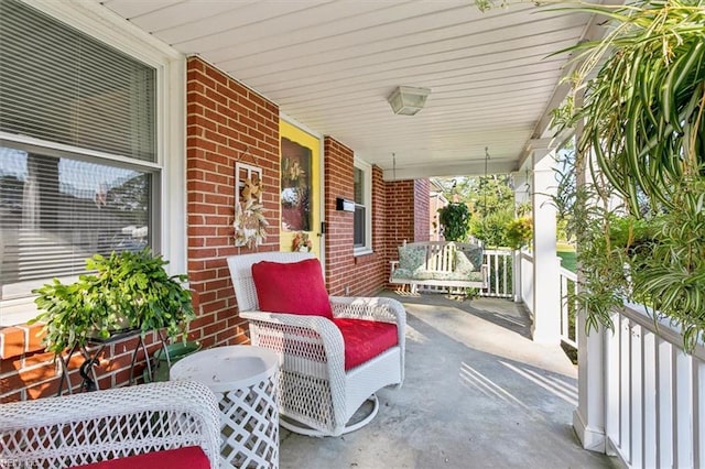 view of patio / terrace with covered porch