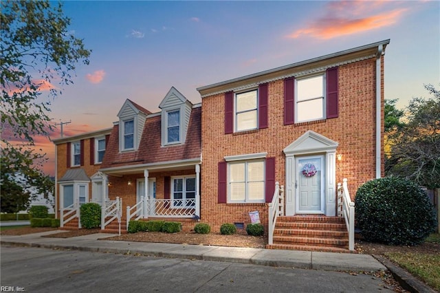 multi unit property with covered porch