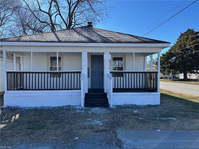 bungalow-style home featuring a porch