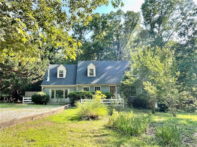 view of cape cod house