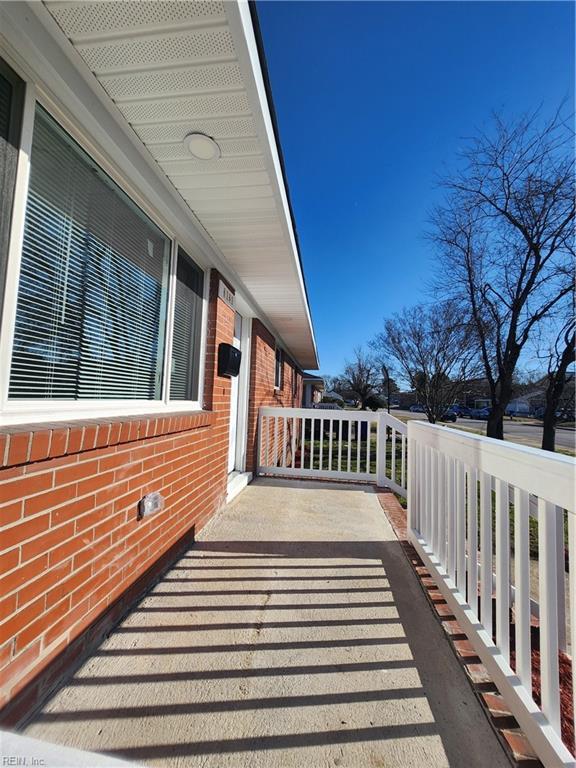 balcony with covered porch