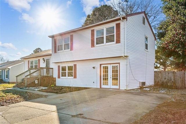 view of rear view of property