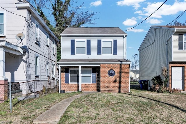 view of property with a front yard