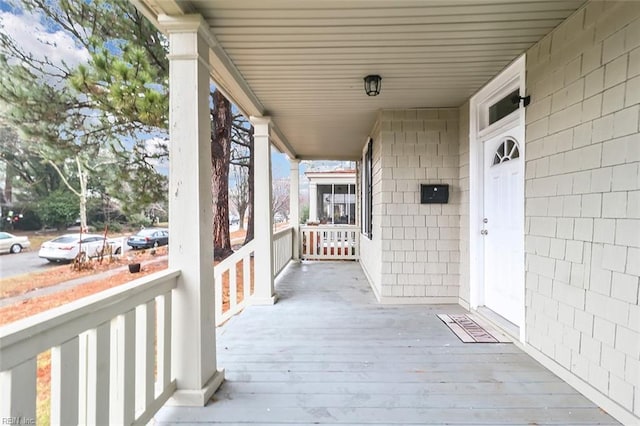 exterior space featuring a porch