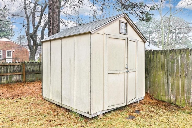 view of outbuilding