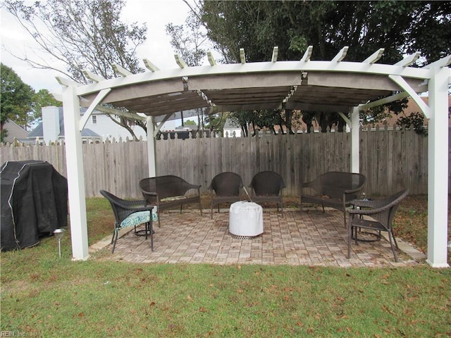 view of patio / terrace with grilling area