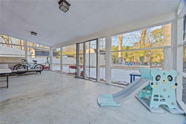 view of sunroom / solarium