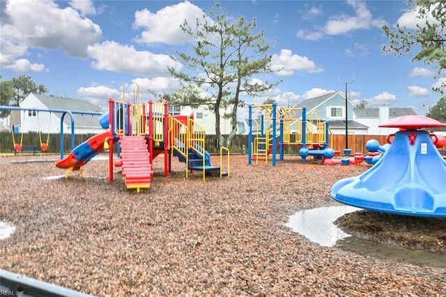 view of jungle gym