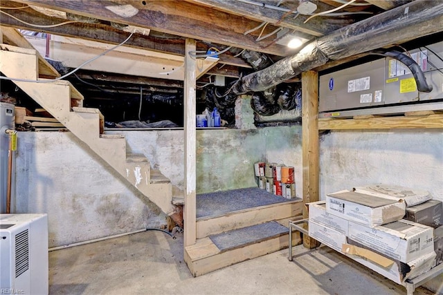 view of basement