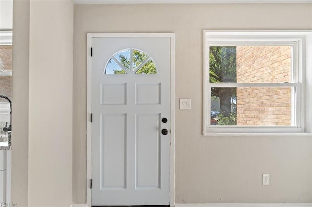 view of entrance foyer