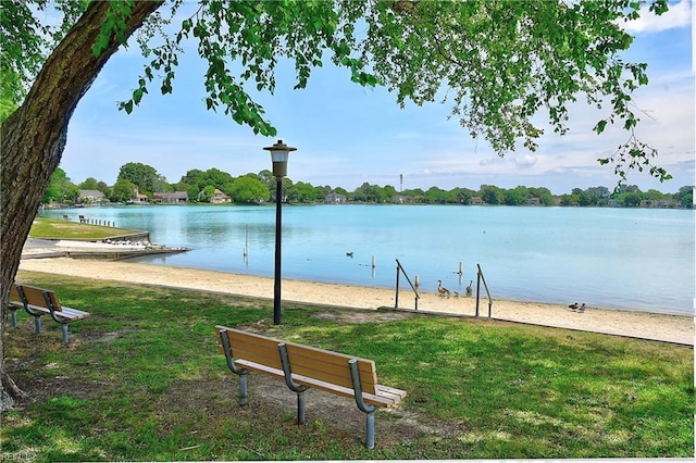 view of water feature