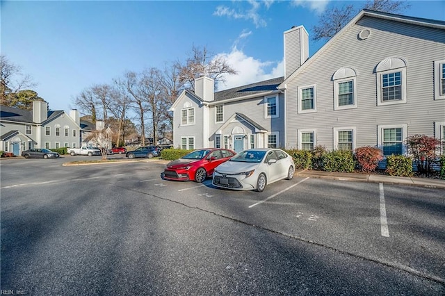 view of parking / parking lot