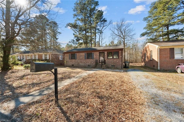 view of ranch-style home